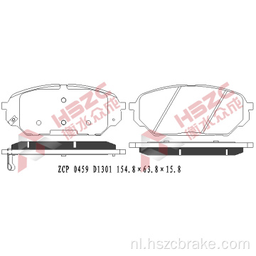 FMSI D1301 keramische remkussen voor KIA